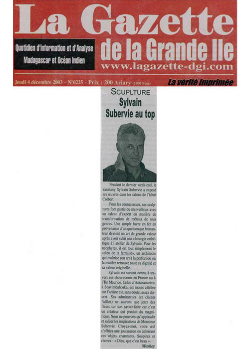 La Gazette Dec 2003