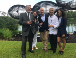 Alain Delon, Karine Lorain, Sylvain Subervie, Jean Michel Lorain et Haja Subervie