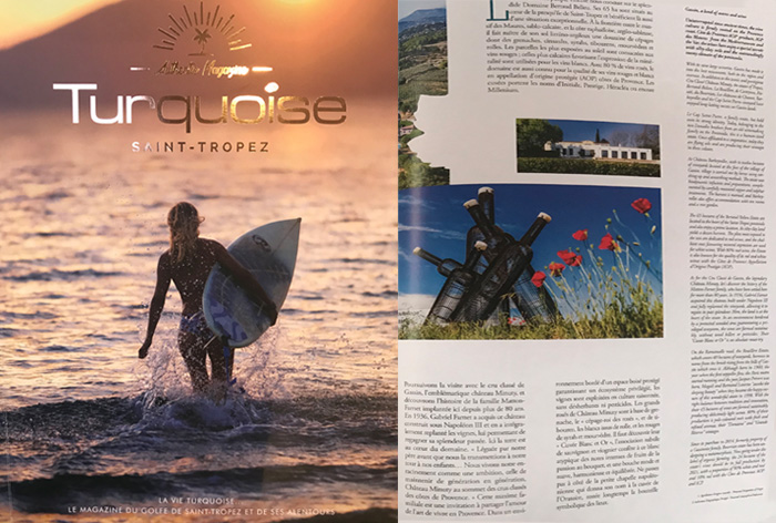 ARTICLE PRESSE MAGAZINE TURQUOISE